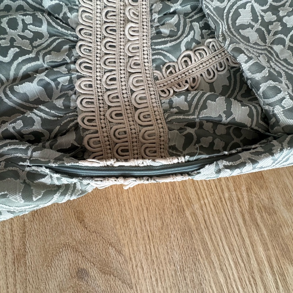 NWT, M, Champagne & Strawberries, Elegant Patterned Top - Picture 2 of 3